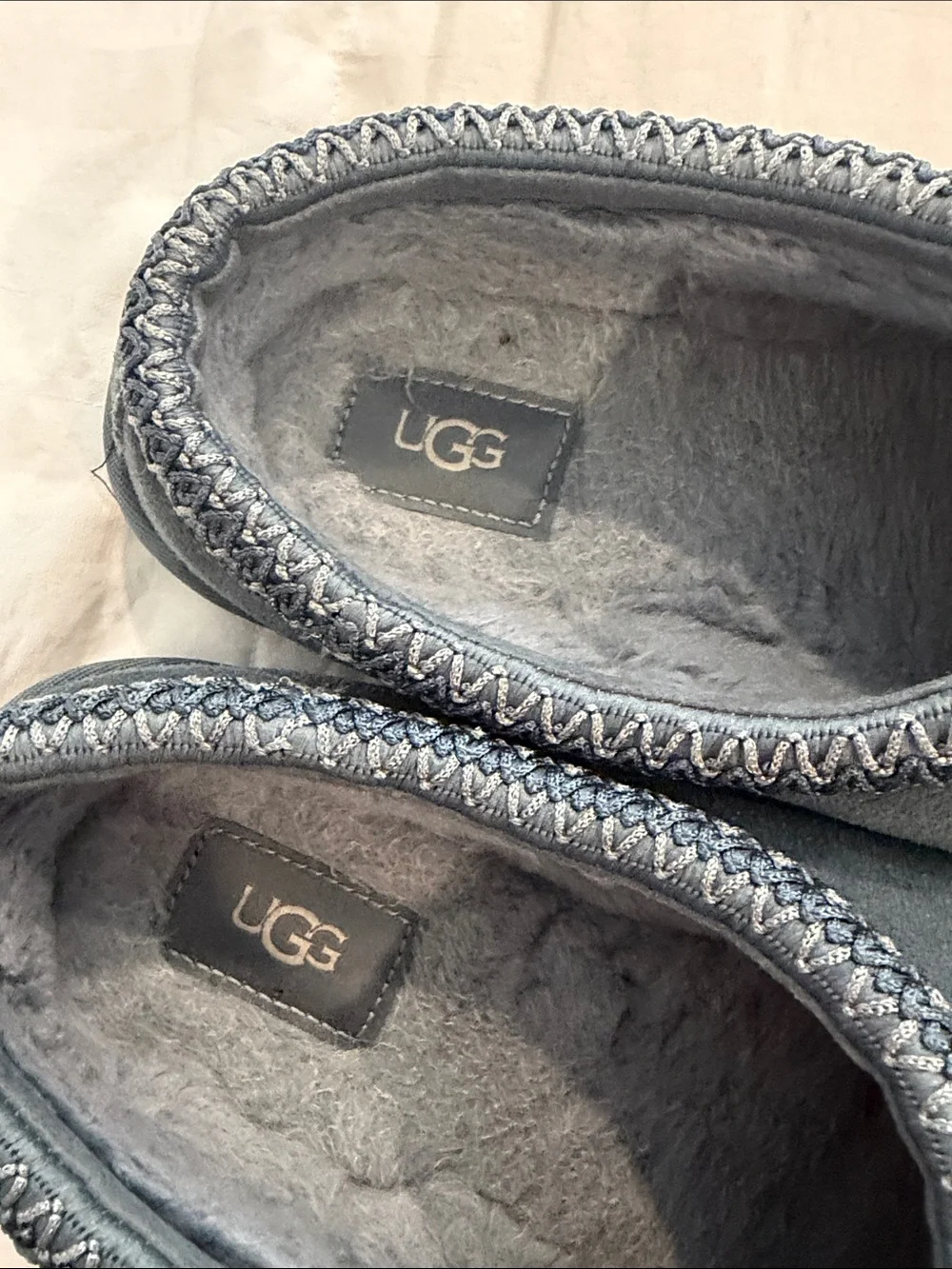 UGG Men's Navy Suede Slip-On Moccasin